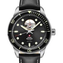 Swiss Military SMA34106.15 Mens Watch Automatic Open-Heart Diver 42mm 20ATM
