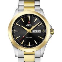 Swiss Military by Chronograph SMP36040.27 sapphire Mens Watch 42mm 5ATM