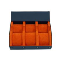 Rothenschild RS-3178-6-BLU-ORG Watch Storage Box Blue-Orange [6]