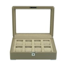 Rothenschild RS-3420-8-TA-TAN Watch Box Brown [8] with beige velvet
