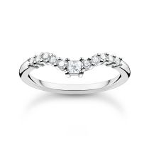 Thomas Sabo Ladies Ring TR2398-051-14-52 V-shape size 52