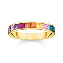 Thomas Sabo Ladies Ring TR2403-996-7-56 Stone Rainbow size 56