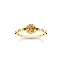 Thomas Sabo TR2457-488-7-54 Gold-plated ring palm tree 