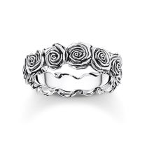 Thomas Sabo TR2488-637-21-54 silver ring with roses Ladies