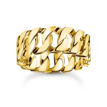 Thomas Sabo TR2497-413-39-56 ring - chain links wide gold plated Ladies
