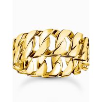 Thomas Sabo TR2497-413-39-64 Unisex Ring - Wide gold-plated chain links