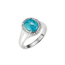 Thomas Sabo TR2507-405-17-54 Ring Round turquoise Elyndra Silver Ladies