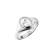 Thomas Sabo TR2523-051-14-54 Ring with white zirconia stone Oval Silver Ladies