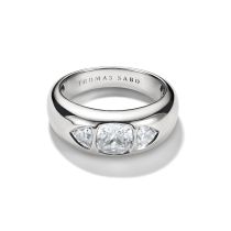 Thomas Sabo TR2525-051-14-58 Ring with faceted white zirconia stones Silver Ladies