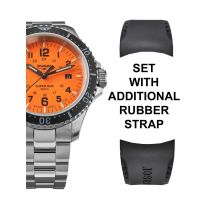 Traser H3 109379 P67 T25 SuperSub set orange 46 mm diver Mens Watch 50ATM