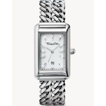 Thomas Sabo WA0428-201-201 Ladies Watch Rectangular Silver-Colored 22mm 3ATM 
