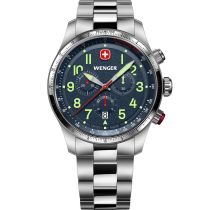 Wenger 01.0543.112 Mens Watch Terragraph Chrono 43mm 10ATM 