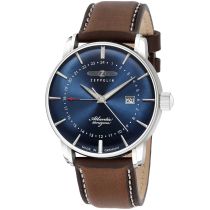 Zeppelin 8442-3 Atlantic GMT Mens Watch 40mm 5ATM