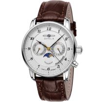 Zeppelin 8536-1 Mens Watch Friedrichshafen Moon Phase 40mm 5ATM