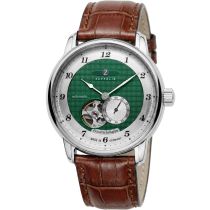Zeppelin 8566-2 Mens Watch Friedrichshafen Open Heart Automatic 40mm 5ATM