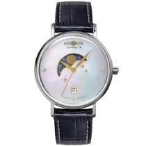 Zeppelin 7133-3 Ladies Watch Luna Moon Phase 36mm 5ATM 