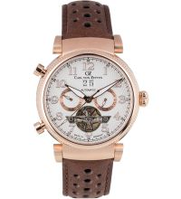Carl von Zeyten 44mm watch shopping: cheap Timeshop24 Mens automatic CVZ0075BLS Ruhestein