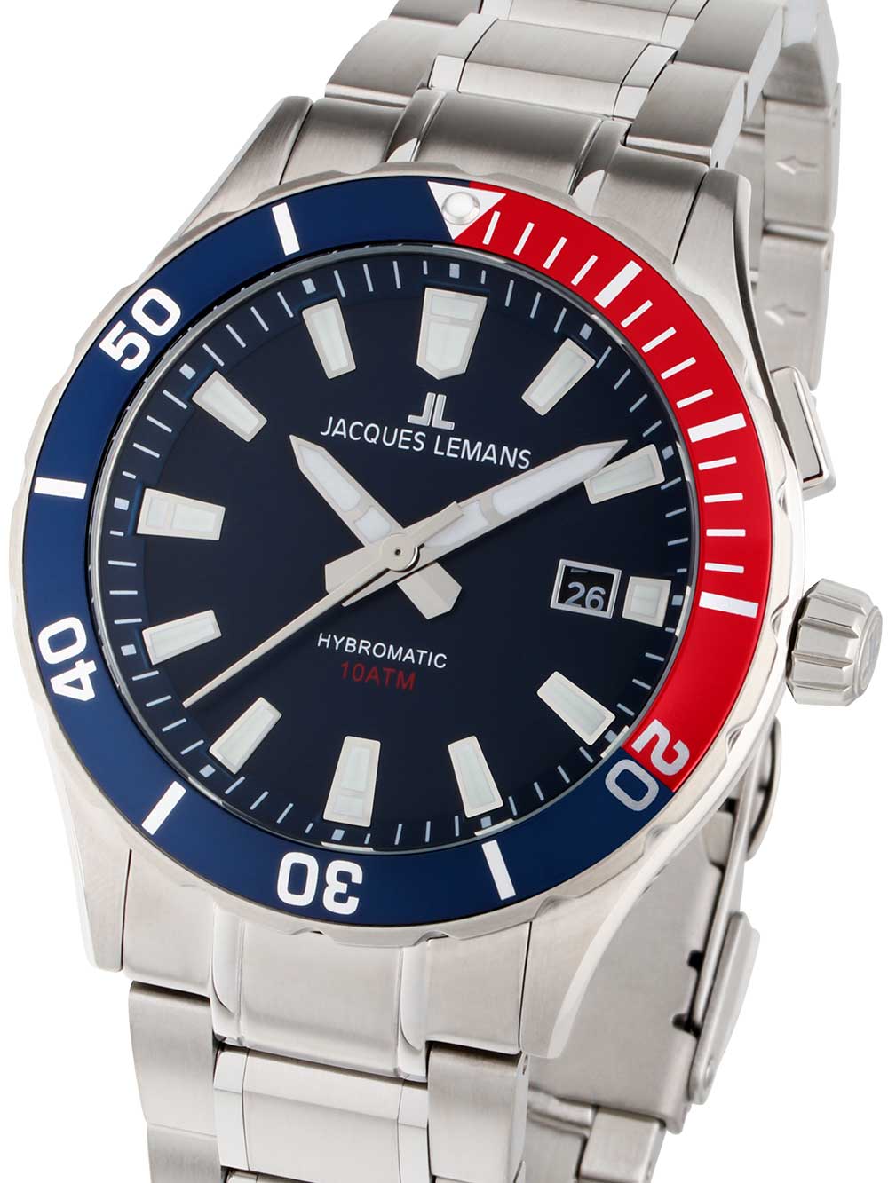 Reloj Jacques Lemans Hombre 1-2002M Plateado | Éxito