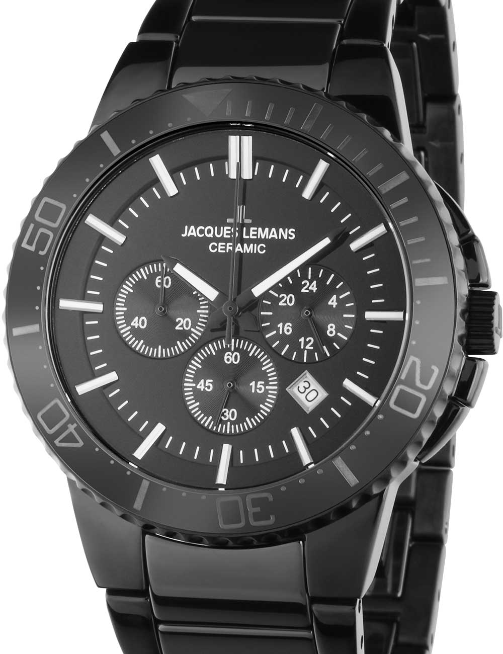 Jacques Lemans Reloj Analógico-Digital para Hombre de Cuarzo con Correa