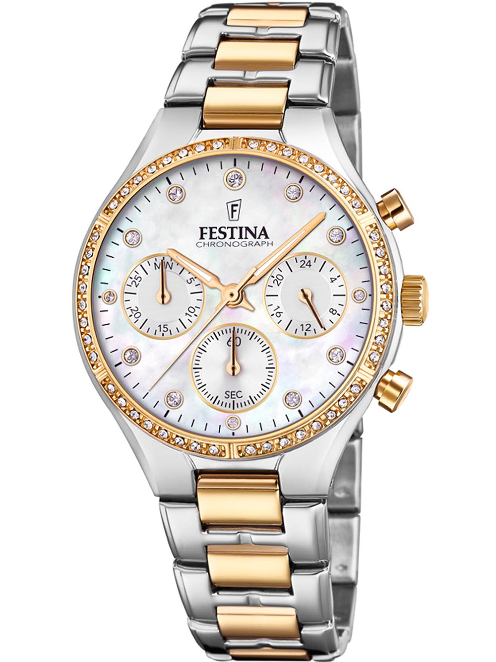 Festina F20402/1 Boyfriend chronograph 36mm Ladies watch cheap shopping:  Timeshop24
