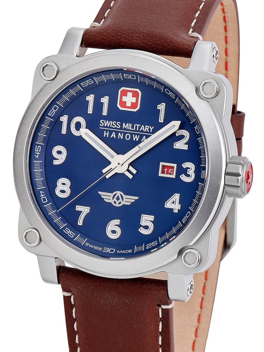 Mens 43mm Swiss Aerograph Hanowa Vision SMWGB2101301 shopping: Military Timeshop24 Night cheap watch
