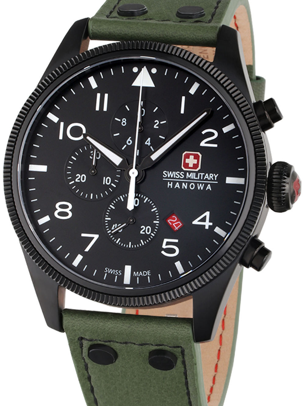 Chrono Swiss Mens Timeshop24 43mm watch SMWGC0000430 cheap Hanowa shopping: Thunderbolt Military